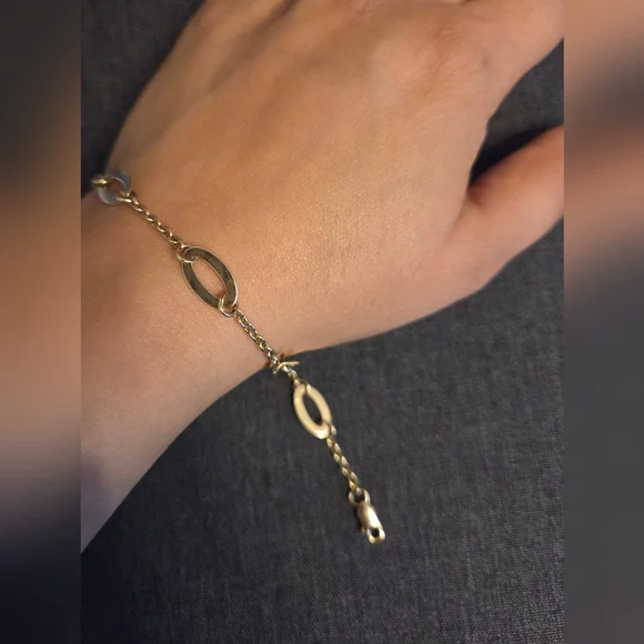 14k Solid Gold Chain Bracelet 3 grams - Picture 4 of 4